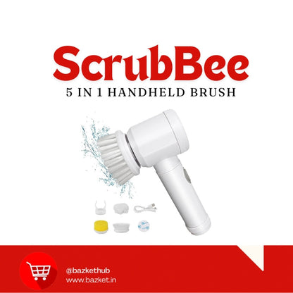 ScrubBee 5 in 1 Handheld Brush